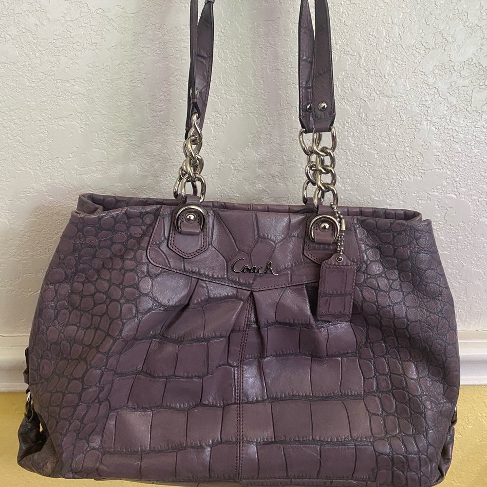 Coach purple handbag